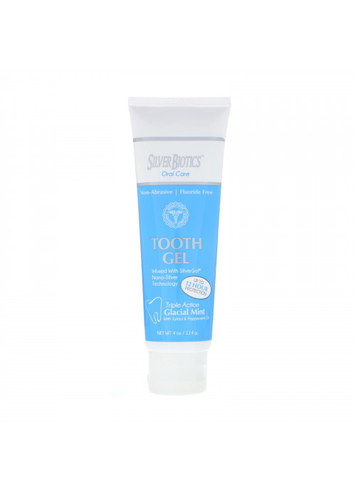 American Biotech Labs, Silver Biotics, Tooth Gel, Glacial Mint, 4 oz (114 g)