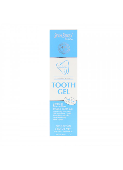 American Biotech Labs, Silver Biotics, Tooth Gel, Glacial Mint, 4 oz (114 g)