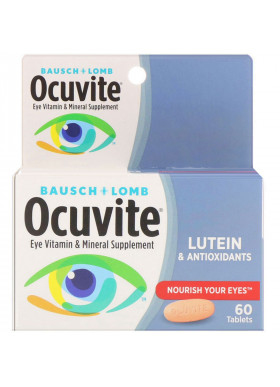 Bausch & Lomb, Eye Vitamin & Mineral Supplement, Lutein & Antioxidants , 60 Tablets