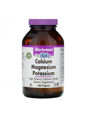 Bluebonnet Nutrition, Calcium Magnesium Potassium, 180 Caplets