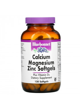 Bluebonnet Nutrition, Calcium Magnesium Zinc, 120 Softgels