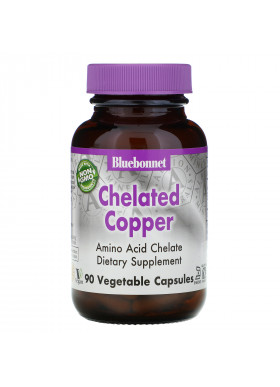 Bluebonnet Nutrition, Chelated Copper, 90 Vcaps