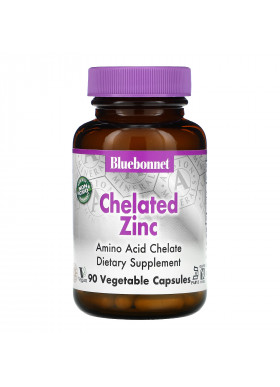 Bluebonnet Nutrition, Chelated Zinc, 90 Vegetable Capsules