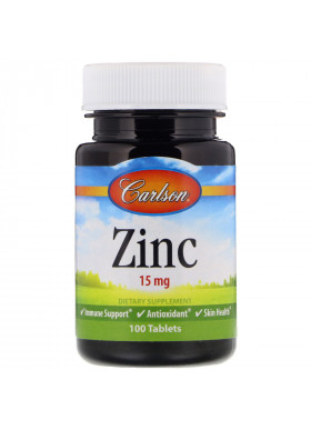 Carlson Labs, Zinc, 15 mg, 100 Tablets