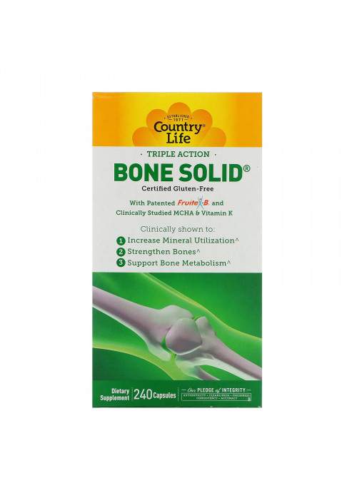 Country Life, Triple Action Bone Solid, 240 Capsules