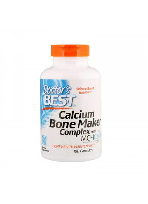 Doctor's Best, Calcium Bone Maker Complex with MCHCal, 180 Capsules