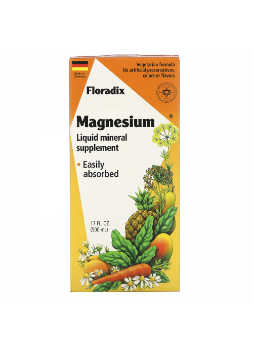 Flora, Floradix, Magnesium, Liquid Mineral Supplement, 17 fl oz (500 ml)