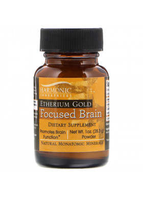 Harmonic Innerprizes, Etherium Gold, Focused Brain, 1 oz Powder (28.3 g)