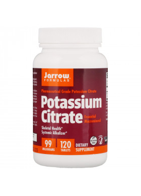 Jarrow Formulas, Potassium Citrate, Skeletal Health, 99 mg, 120 Tablets