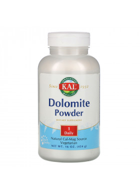 KAL, Dolomite Powder, 16 oz (454 g)