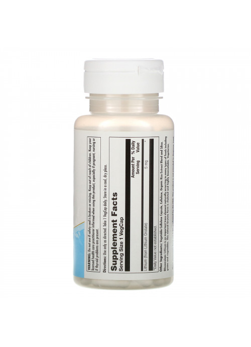 KAL, Lithium Orotate, 5 mg, 60 VegCaps