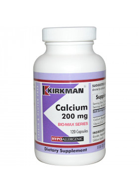 Kirkman Labs, Bio-Max Series, Calcium, 200 mg, 120 Capsules