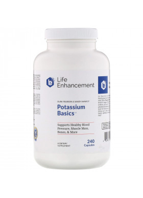 Life Enhancement, Potassium Basics, 240 Capsules