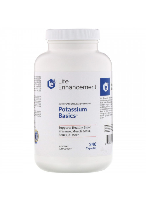 Life Enhancement, Potassium Basics, 240 Capsules