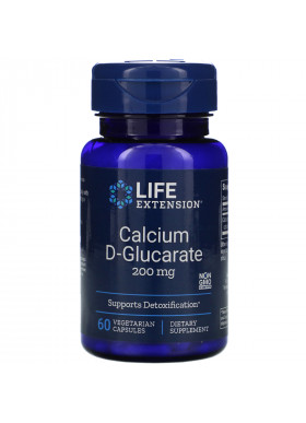 Life Extension, Calcium D-Glucarate, 200 mg, 60 Vegetable Capsules