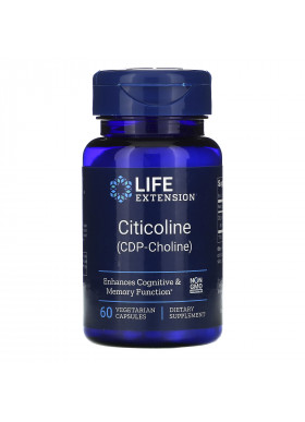 Life Extension, Citicoline, 60 Vegetarian Capsules