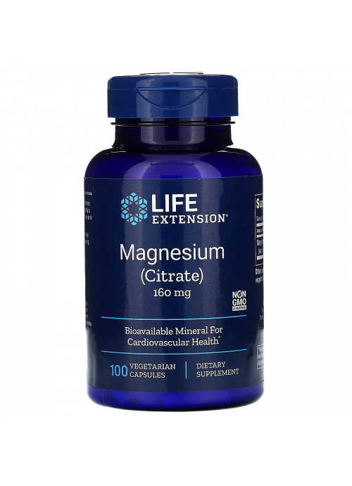 Life Extension, Magnesium, 160 mg, 100 Vegetarian Capsules