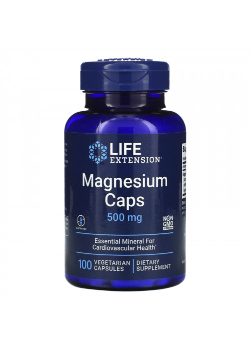 Life Extension, Magnesium Caps, 500 mg, 100 Vegetarian Capsules