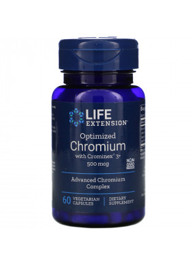 Life Extension, Optimized Chromium with Crominex 3+, 500 mcg, 60 Vegetarian Capsules