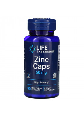 Life Extension, Zinc Caps, High Potency, 50 mg, 90 Vegetarian Capsules