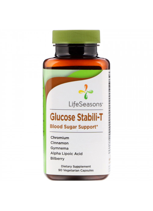 LifeSeasons, Glucose Stabili-T Blood Sugar Support, 90 Vegetarian Capsules