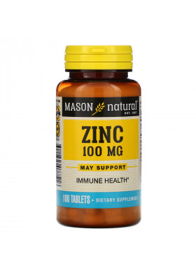 Mason Natural, Zinc, 100 mg, 100 Tablets