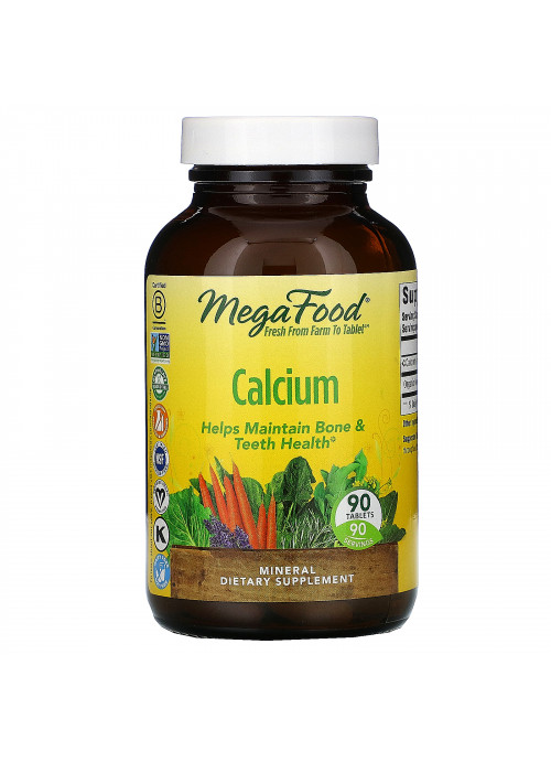 MegaFood, Calcium, 90 Tablets