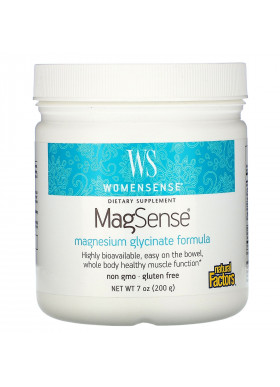 Natural Factors, WomenSense, MagSense, Magnesium Glycinate Formula, 7 oz (200 g)