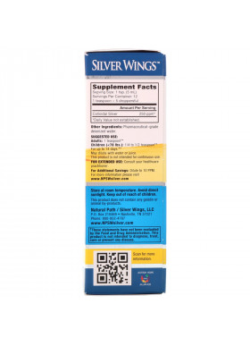 Natural Path Silver Wings, Colloidal Silver, 250 ppm, 2 fl oz (60 ml)