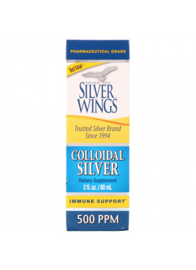 Natural Path Silver Wings, Colloidal Silver, 500 PPM, 2 fl oz (60 ml)