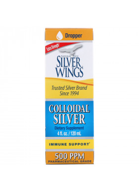 Natural Path Silver Wings, Colloidal Silver, Extra Strength, 500 PPM, 4 fl oz (120 ml)