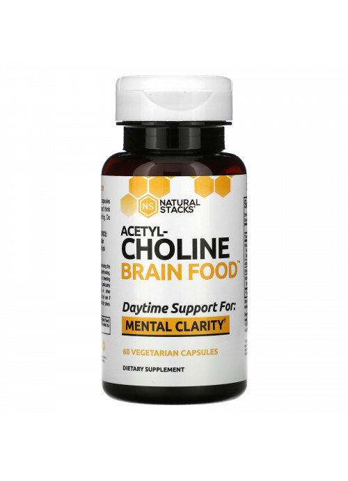 Natural Stacks, Acetyl-Choline Brain Food, 60 Vegetarian Capsules