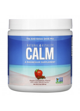 Natural Vitality, CALM, The Anti-Stress Drink Mix, Apple Cinnamon ,  8 oz (226 g)