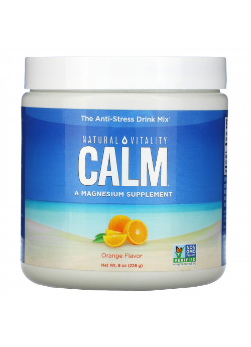 Natural Vitality, CALM, The Anti-Stress Drink Mix, Orange, 8 oz (226 g)