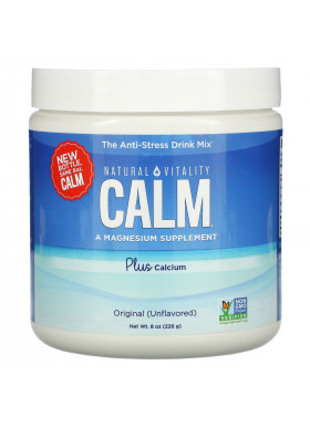 Natural Vitality, Calm, The Anti-Stress Drink Mix Plus Calcium, Original (Unflavored), 8 oz (226 g)