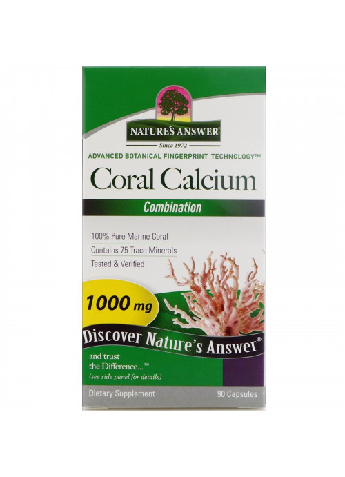 Nature's Answer, Coral Calcium, Combination, 1000 mg, 90 Capsules