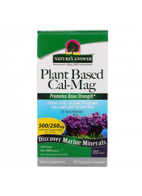 Nature's Answer, Plant Based Cal-Mag, 500/250 mg, 120 Vegetarian Capsules