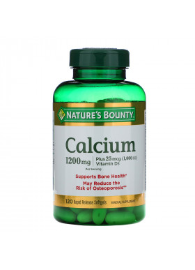 Nature's Bounty, Calcium Plus Vitamin D3, 1,200 mg, 120 Rapid Release Softgels