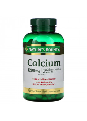 Nature's Bounty, Calcium Plus Vitamin D3, 1,200 mg, 220 Rapid Release Softgels