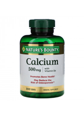 Nature's Bounty, Calcium with Vitamin D3, 500 mg, 300 Tablets