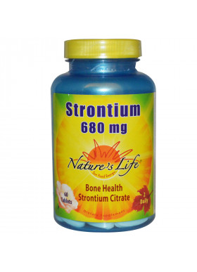 Nature's Life, Strontium, 680 mg, 60 Tablets