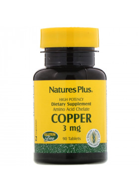 Nature's Plus, Copper, 3 mg, 90 Tablets