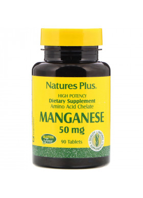 Nature's Plus, Manganese, 50 mg, 90 Tablets