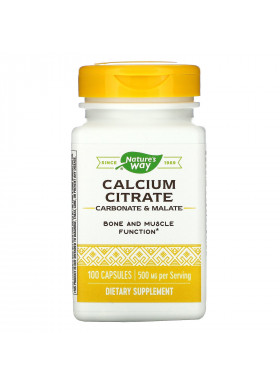 Nature's Way, Calcium Citrate, 500 mg, 100 Capsules