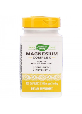 Nature's Way, Magnesium Complex, 500 mg, 100 Capsules