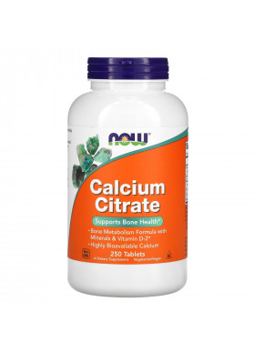 Now Foods, Calcium Citrate, 250 Tablets