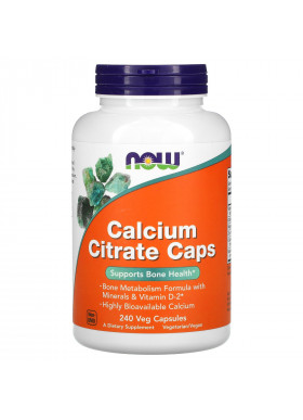 Now Foods, Calcium Citrate Caps, 240 Veg Capsules