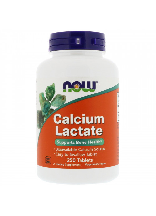 Now Foods, Calcium Lactate, 250 Tablets