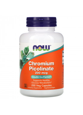 Now Foods, Chromium Picolinate, 200 mcg, 250 Veg Capsules