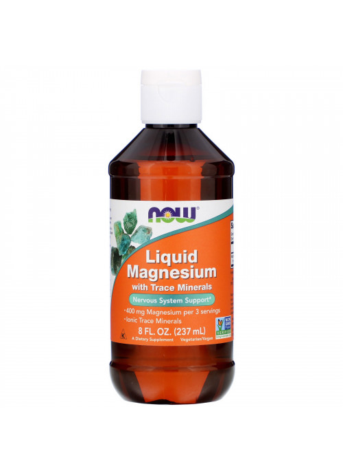 Now Foods, Liquid Magnesium with Trace Minerals, 8 fl oz (237 ml)